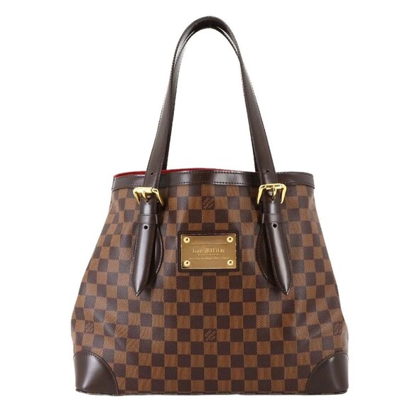 LOUIS VUITTON Damier Hampstead MM Tote Bag Ebene Brown N51204 Purse 90284954 - Picture 1 of 10